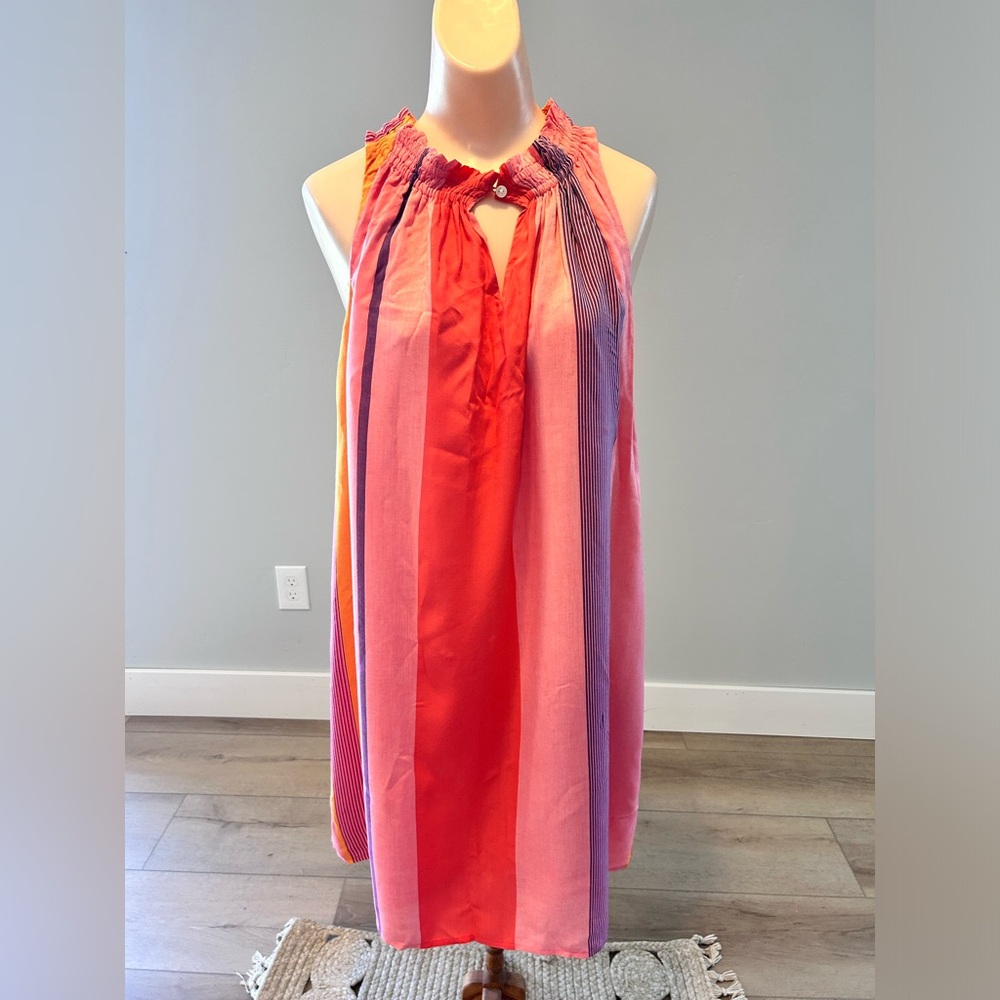 🌶️ *NWT* Loft Sumner Stripe Loose Fit Dress. Size Medium - Picture 1 of 5